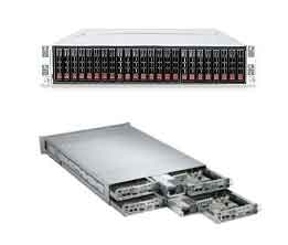 Platforma 2122TC-H6RF4, H8DCT-HLN4F, SC217HQ-R1620B, 2U, Four Nodes, Dual Opteron 4000 Series, DDR3